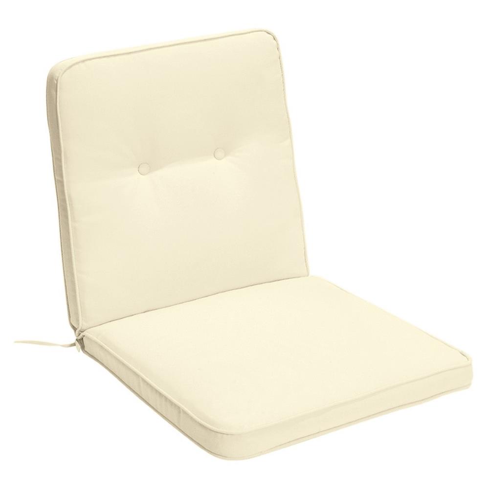 Cuscino Poltrona Bassa Liberty Ecru 95 X 48 Cm (53+42) - Tessuto non Tessuto Beige - Cuscini Giardino | Mikasa