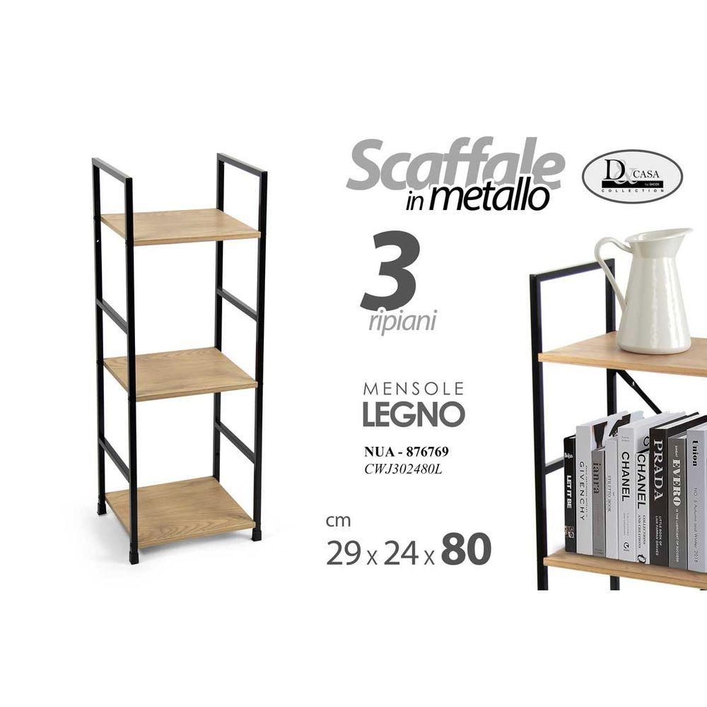 Nua/Scaffale 3Rip 29*24*80Cm  Cwj302480L
