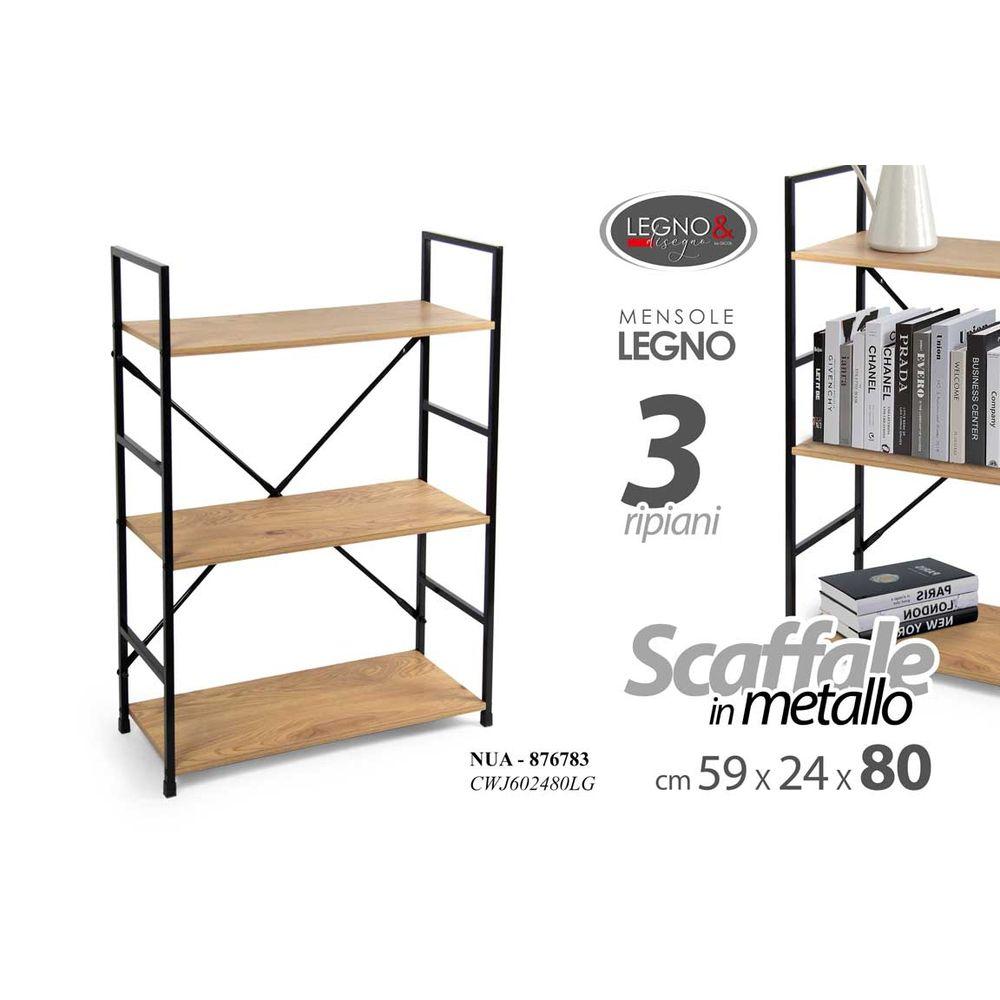 Nua/Scaffale 3 Rip. 59*24*80 Cwj602480Lg
