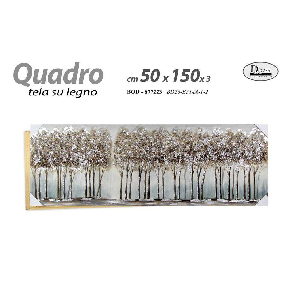 Bod/Quadro 50*150*3Cm Bd23B192A-12 - Tela Assortito - Quadri | Mikasa