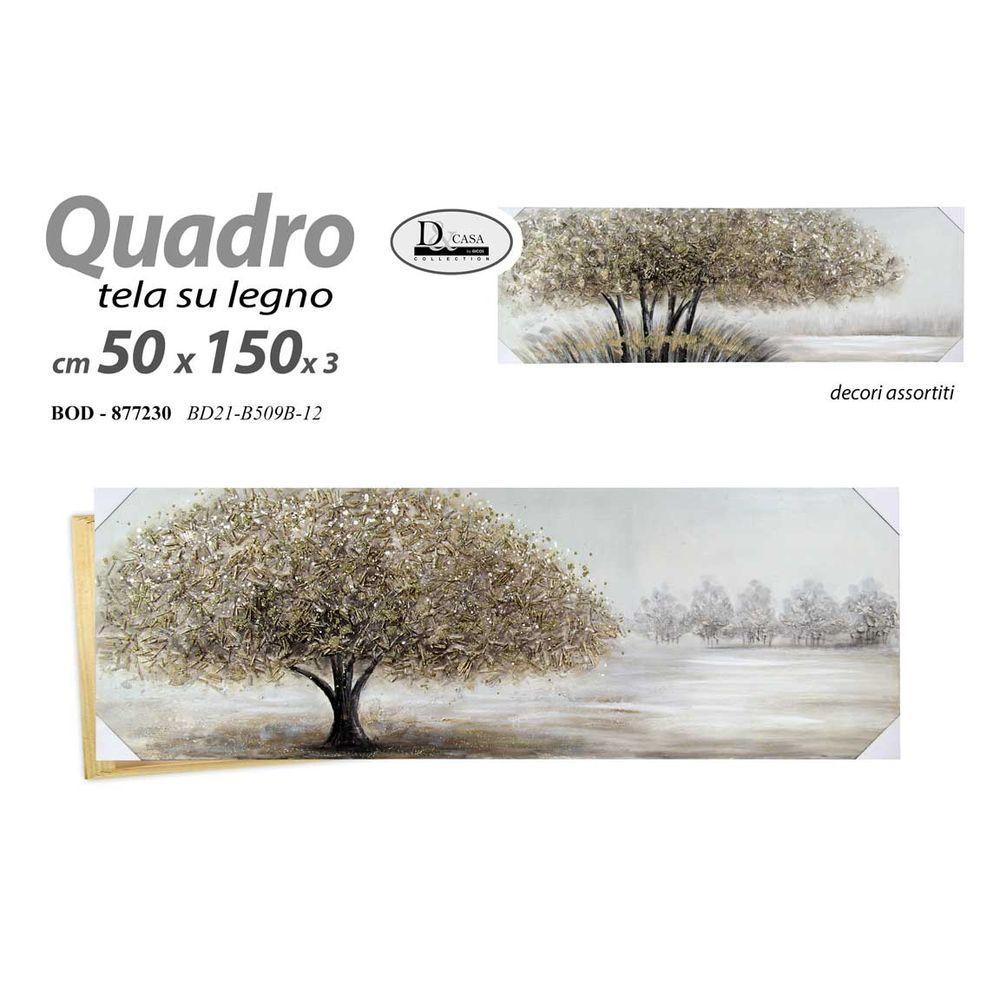 Bod/Quadro As 50*150*3Cm Bd21B509B-12 - Tela Assortito - Quadri | Mikasa