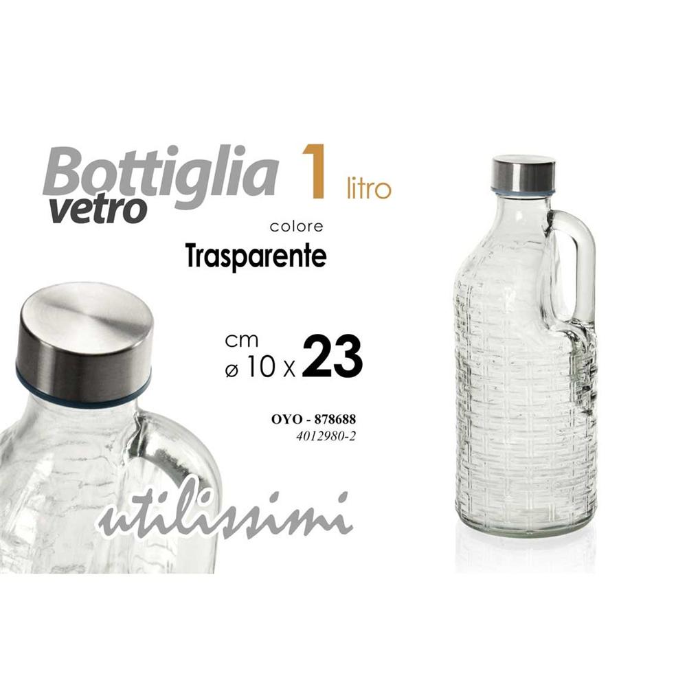 Oyo/Bottigl Vet 1L 10*10*23Cm 4012980-2 - Vetro Trasparente - Bottiglia Per Fragranze | Mikasa