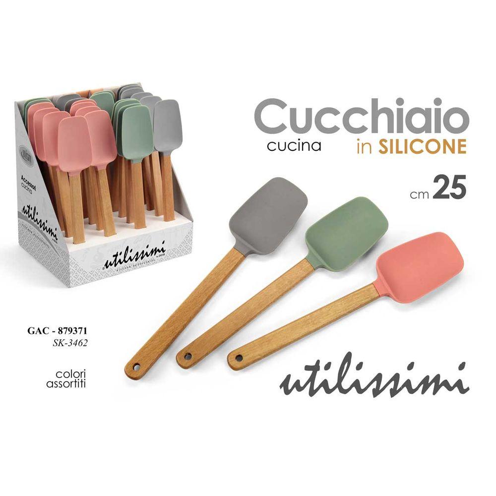 Gac/Cucchiaio Silicone Ass 25Cm   Sk3462 - Silicone Assortito - Utensili | Mikasa