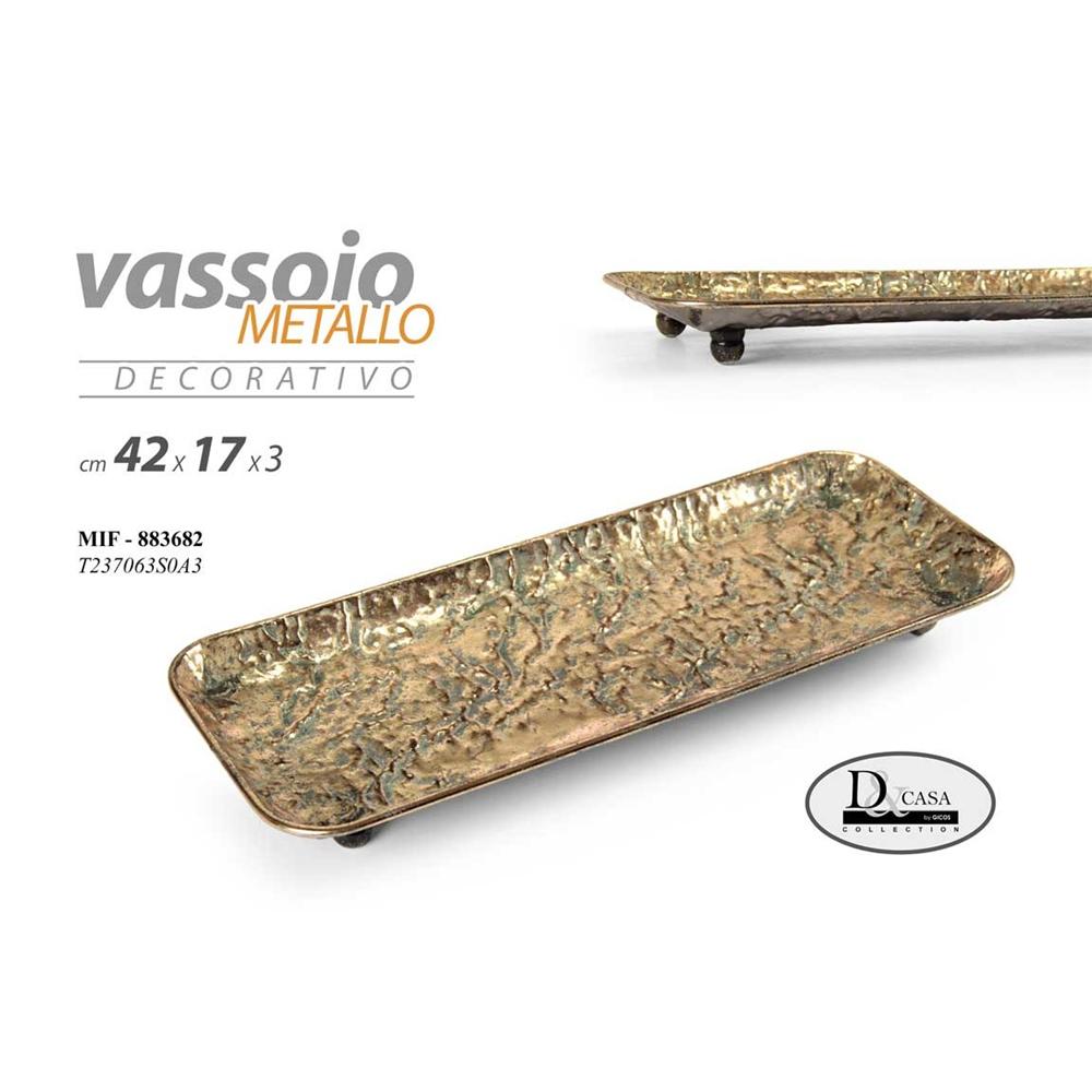Mif/Vassoio C/Or Met 42*17*3 T237063S0A3