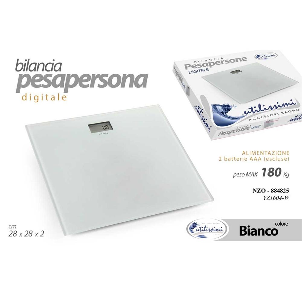 Nzo/Pesapersona Bca Quad 180Kg Yz1604W - Bianco - Accessori Bagno | Mikasa