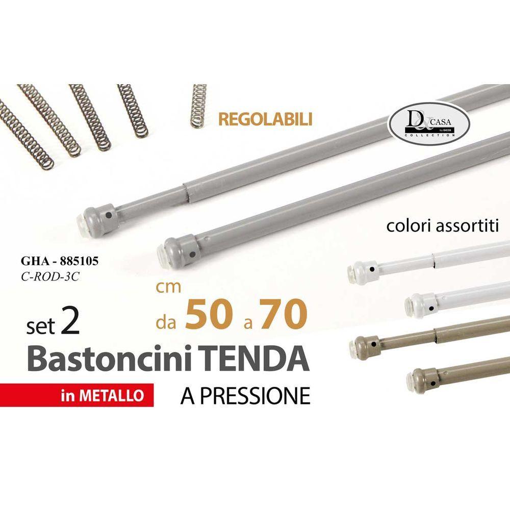 Gha/2 Aste Tenda Me.50-70Cm As C.Rod-3C - Aste Tende | Mikasa
