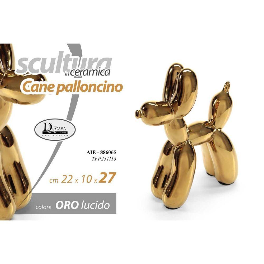 Aie/Cane Decor C/Oro 22*10*27 Tfp231113 - Ceramica Oro - Oggettistica | Mikasa