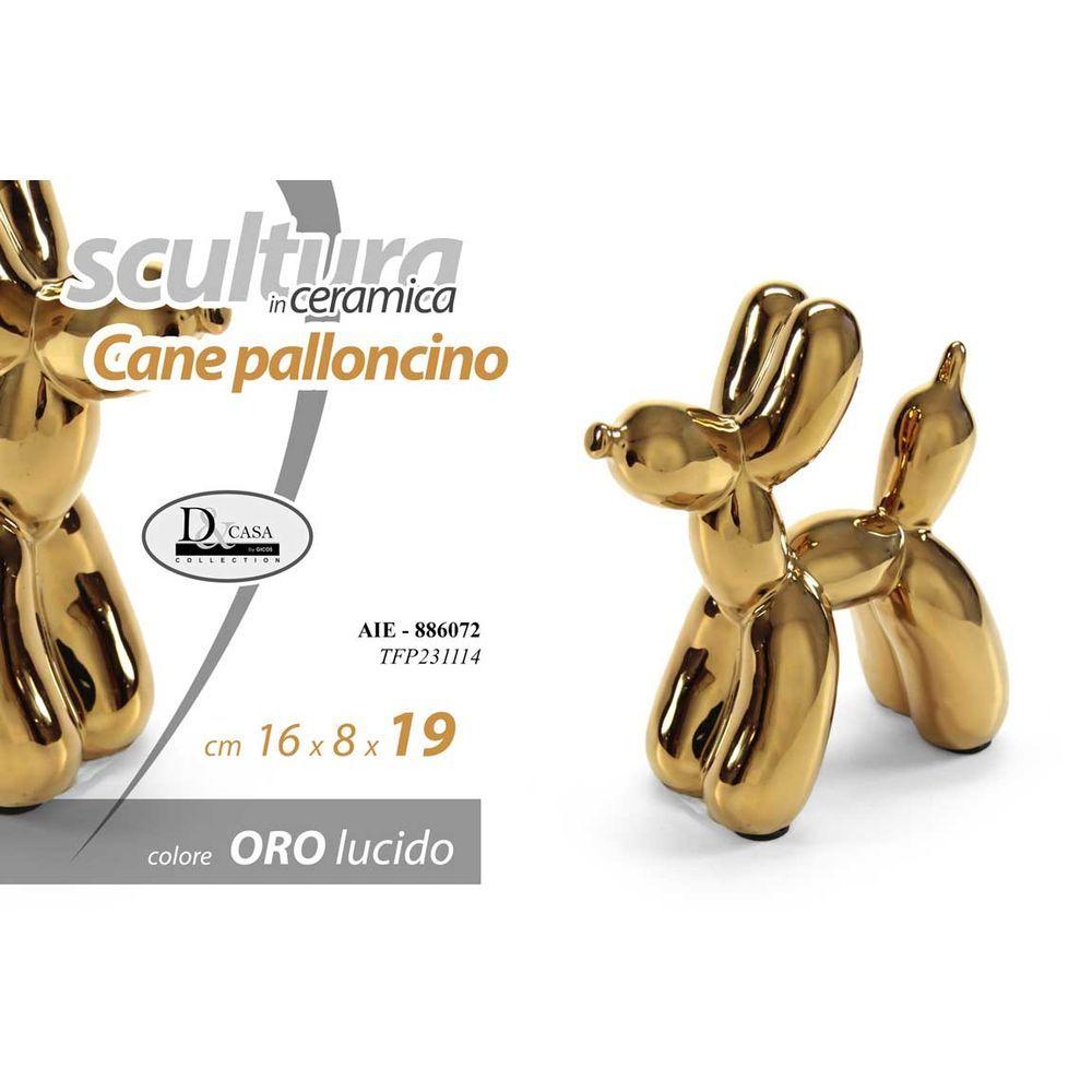 Aie/Cane Decor C/Oro 16*7,5*19 Tfp231114 - Ceramica Oro - Oggettistica | Mikasa
