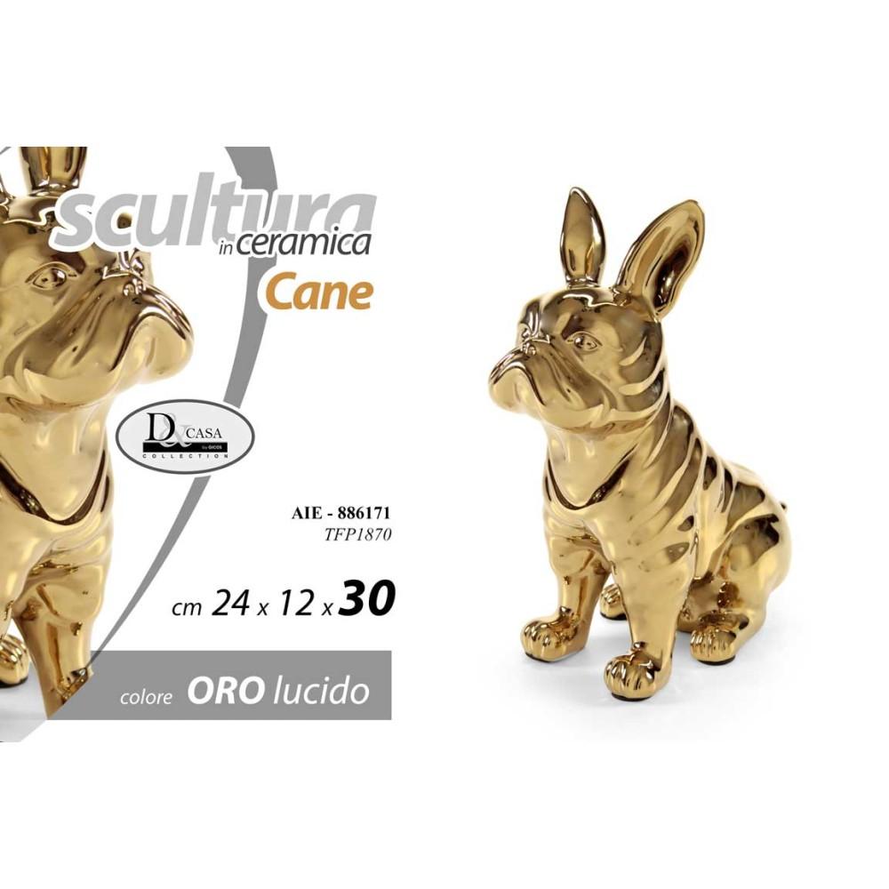 Aie/Cane Decor C/Oro 24*12*30 Tfp1870 - Ceramica Oro - Oggettistica | Mikasa