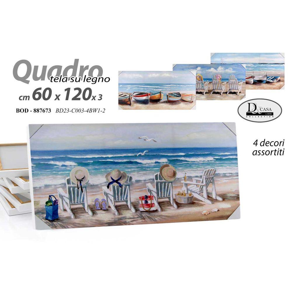 Bod/Quadro As 60*120*3   Bd23C003/4Bw1-2 - Tela Assortito - Quadri | Mikasa