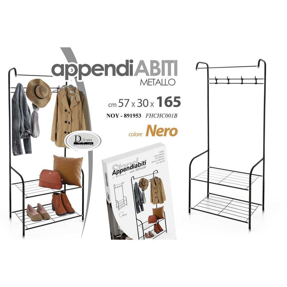 Noy/Appendiabito Nro 57*30*165 Fhchc001B - Metallo Nero - Appendiabiti | Mikasa