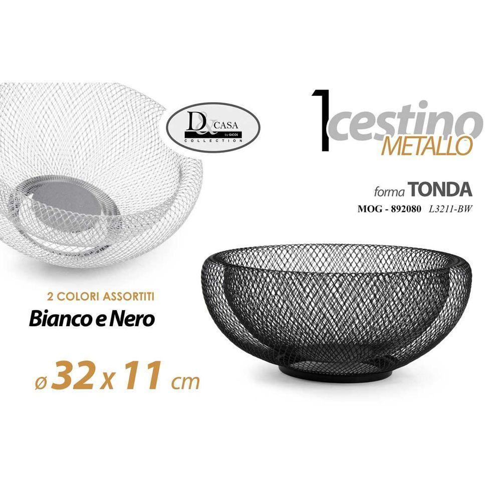 Mog/Cestino Ass Ferro 32*11Cm L3211Bw