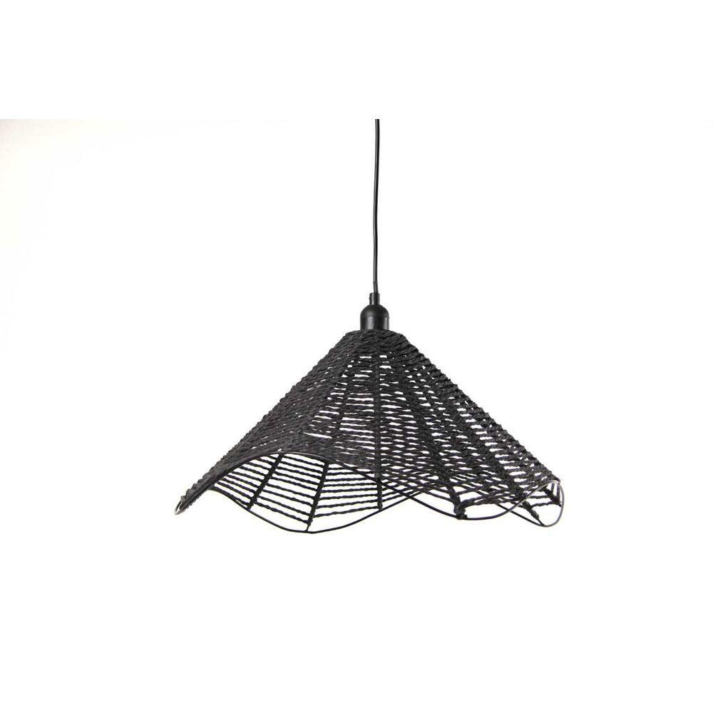 Mog/Lampadario Ferro 45*24Cm 23B550A - Metallo Nero - Lampadari | Mikasa