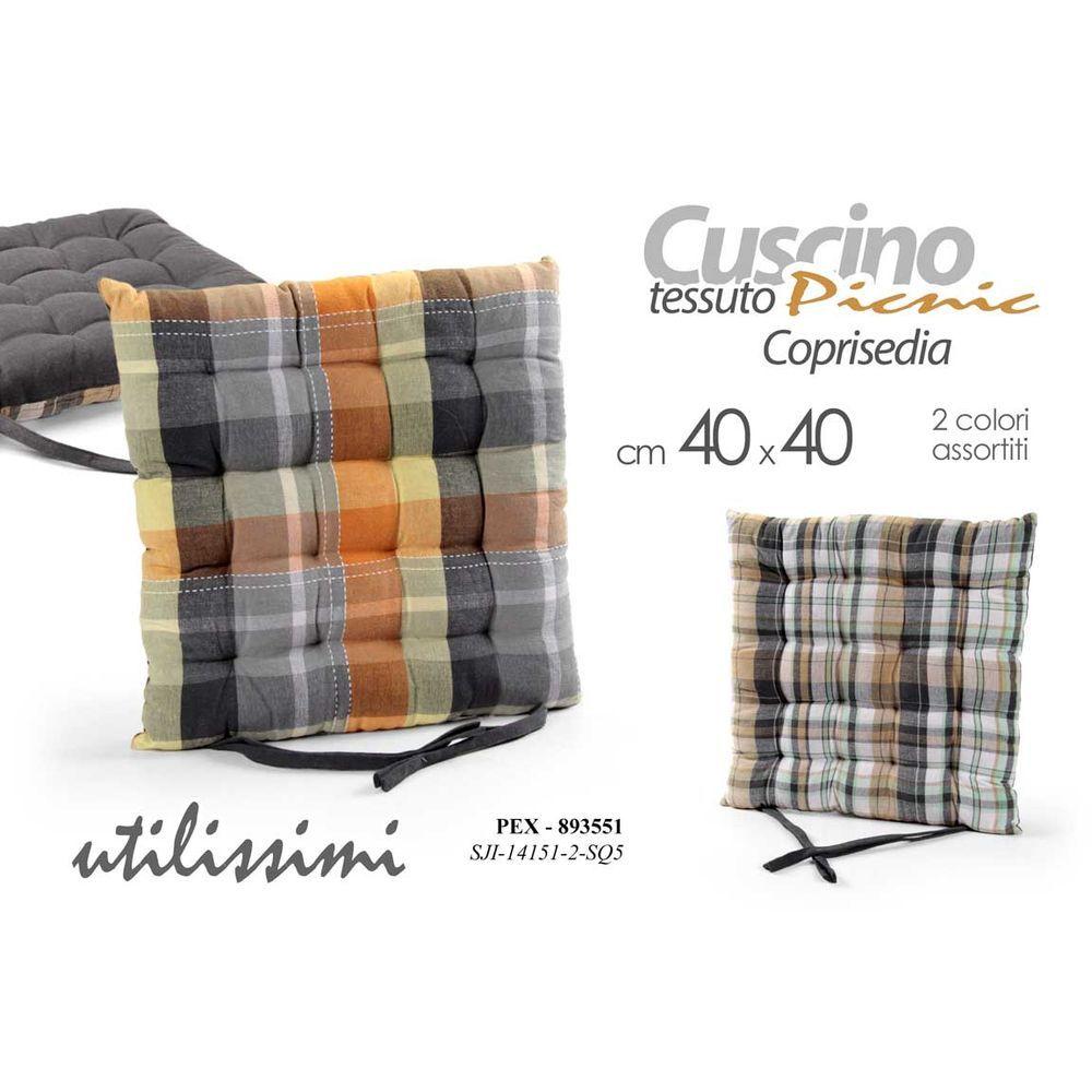 Pex/Cuscino Sed.As 40*40 Sji-14151/2-Sq5 - Tessuto - Cuscini | Mikasa