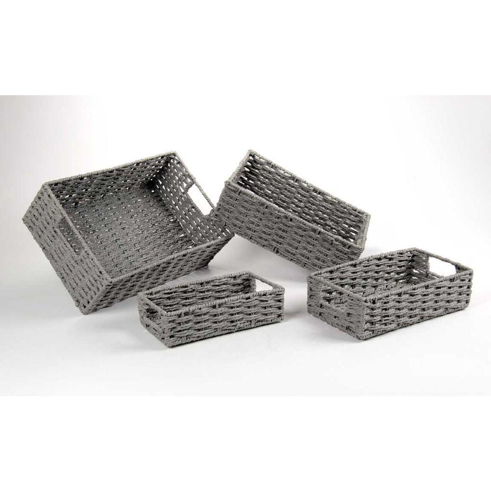 Cestino (Ferro,Fibradicarta) 30*17*8Cm 894176