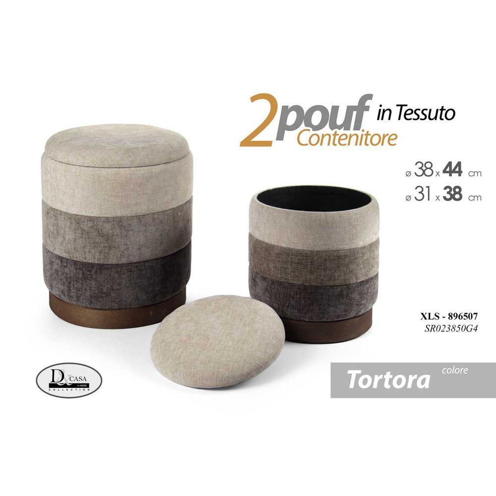 Xls/S/2 Pouf Conten. Tortora Sr023850G4