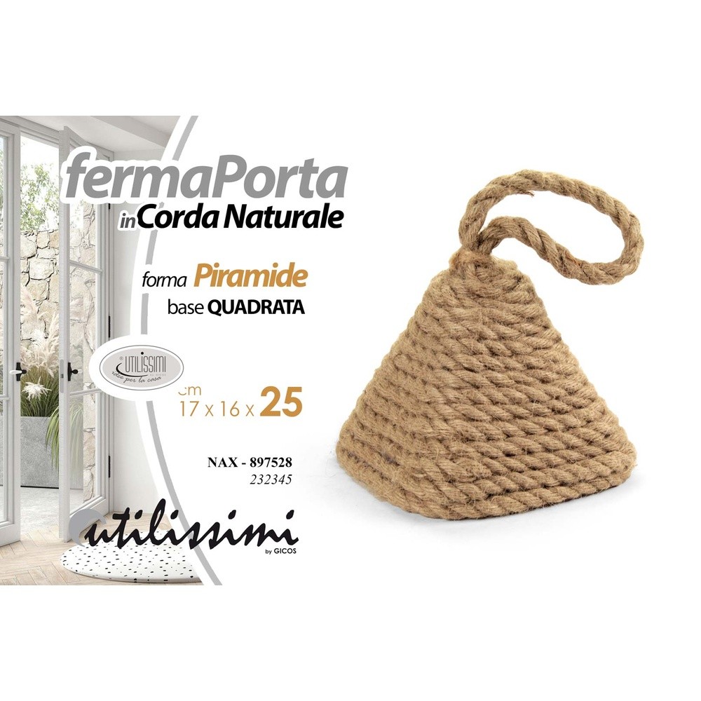 Nax/Fermaporta Piramide 17*16*25 232345 - Beige - Ferma Porta & Paraspifferi | Mikasa