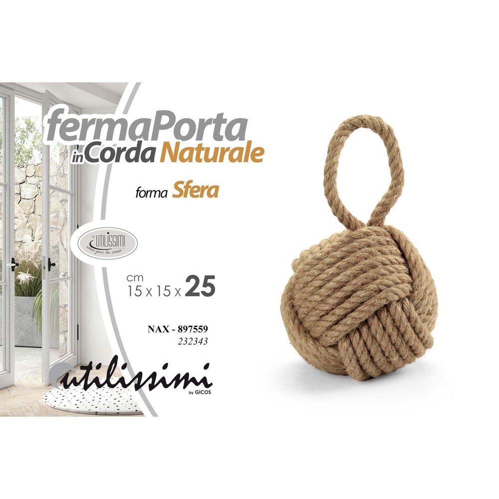 Nax/Fermaporta Tondo 15*15*25 232343 - Beige - Ferma Porta & Paraspifferi | Mikasa
