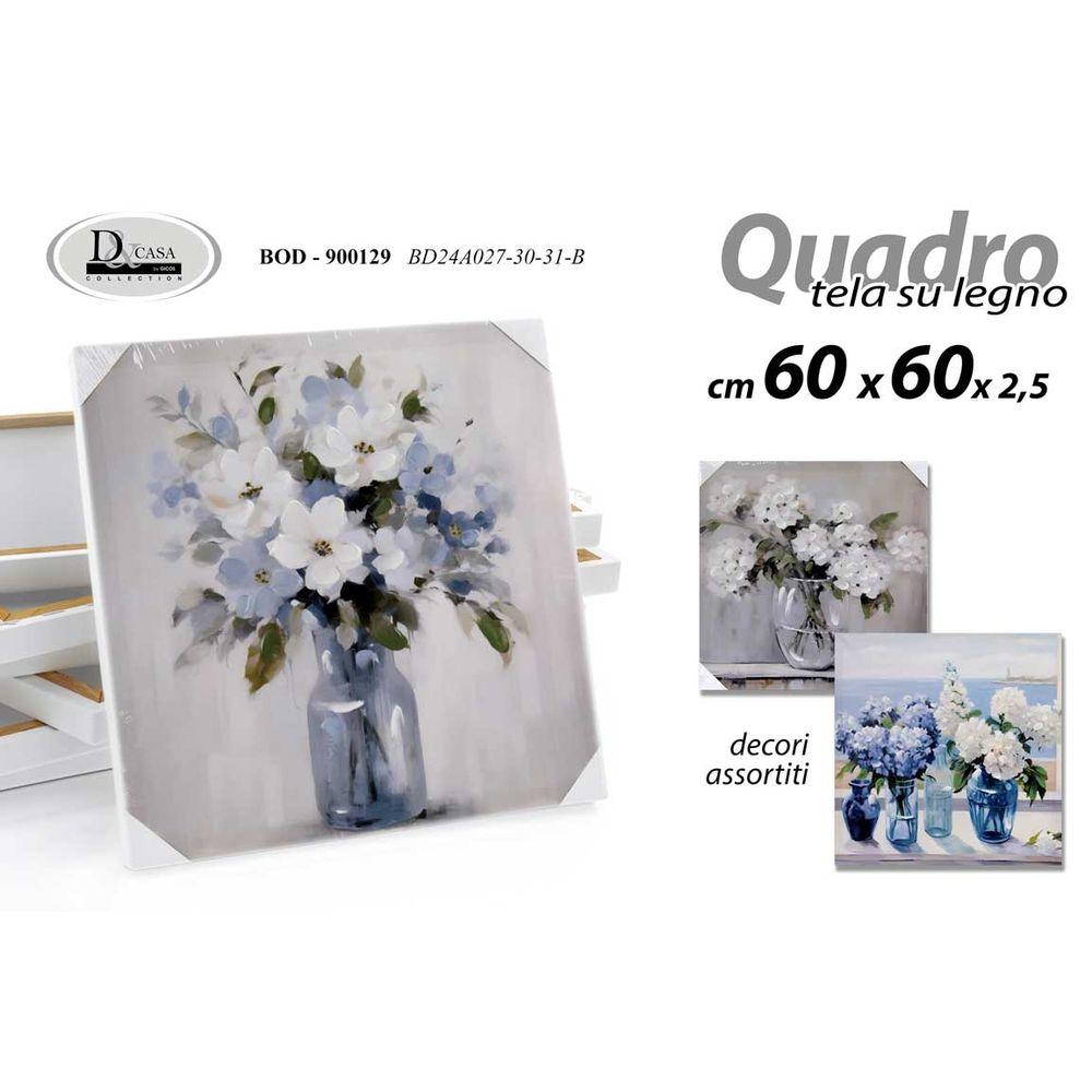 Bod/Quadro As 60*60*2,5 Bd24A027-30-31/B - Tela Assortito - Quadri | Mikasa