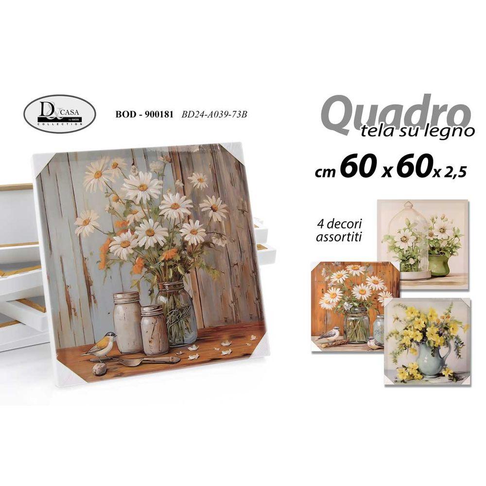 Bod/Quadro As 60*60*2,5    Bd24A039-73/B - Tela Assortito - Quadri | Mikasa
