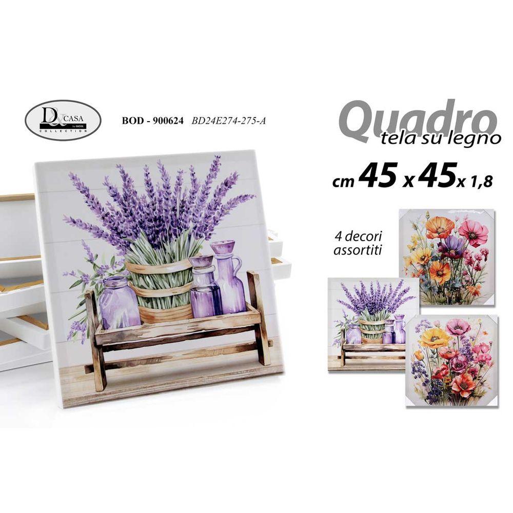Bod/Quadro As 45*45*1,8   Bd24E274-275/A - Tela Assortito - Quadri | Mikasa