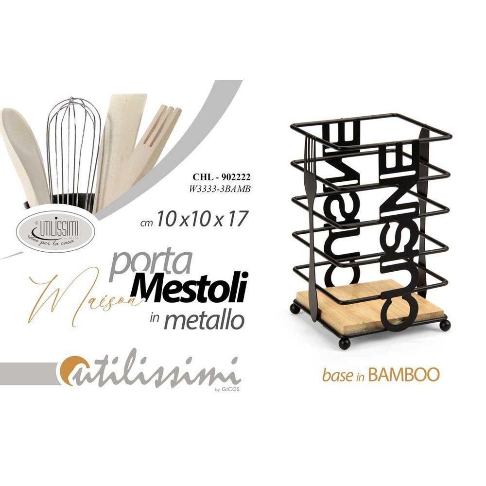 Chl/P.Posate Cuisine 10*16,5 W3333-3Bamb - Nero - Porta Posate | Mikasa