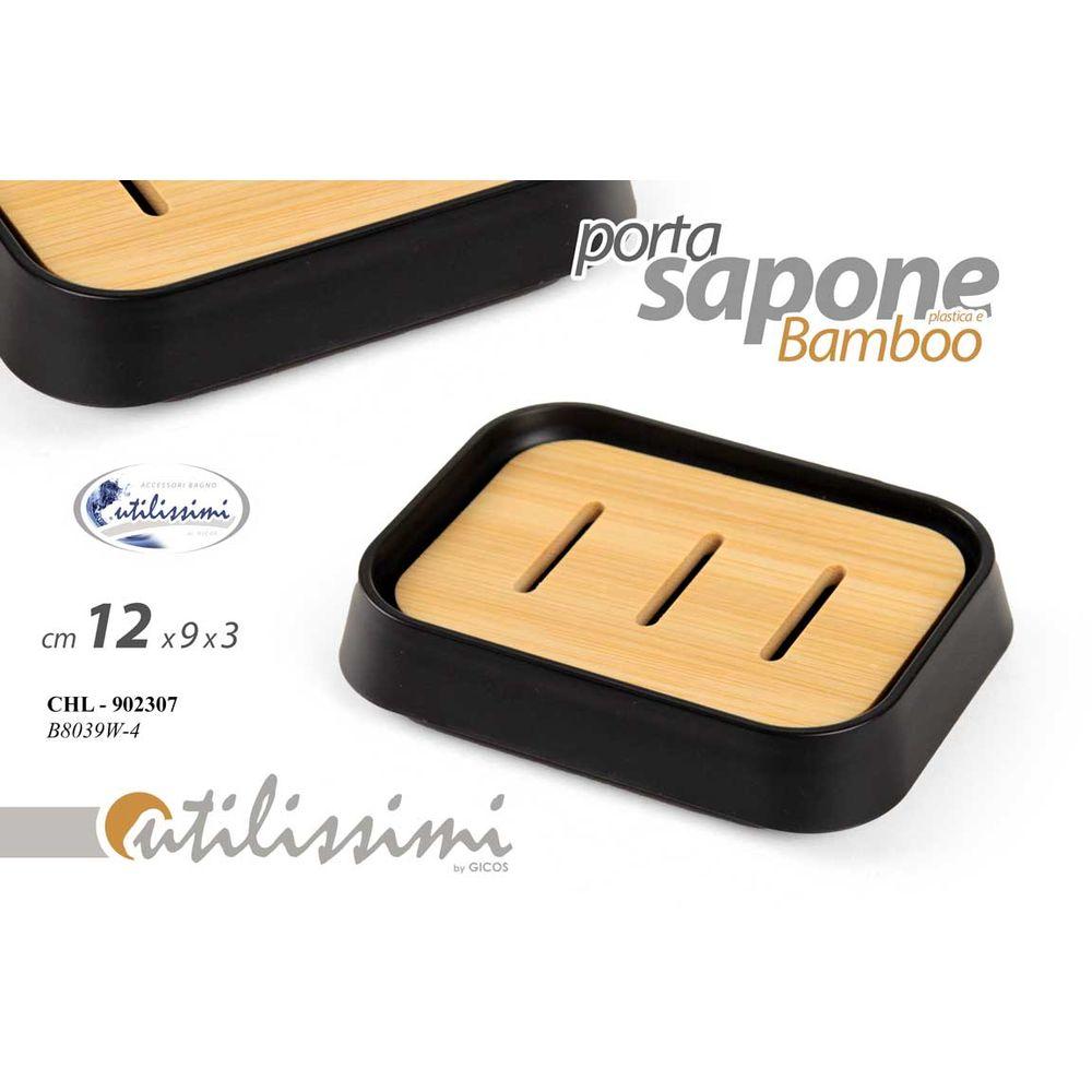 Chl/P.Sapone Solid Ner 12*9*2,5 B8039W-4 - Nero - Bagno | Mikasa