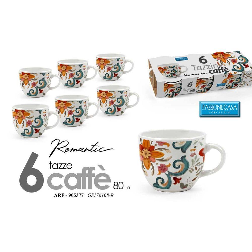 Arf/6 Tazzine Caffe Rom 80Cc  Gs176108-R - Tazze, Tazzine & Tisaniere | Mikasa