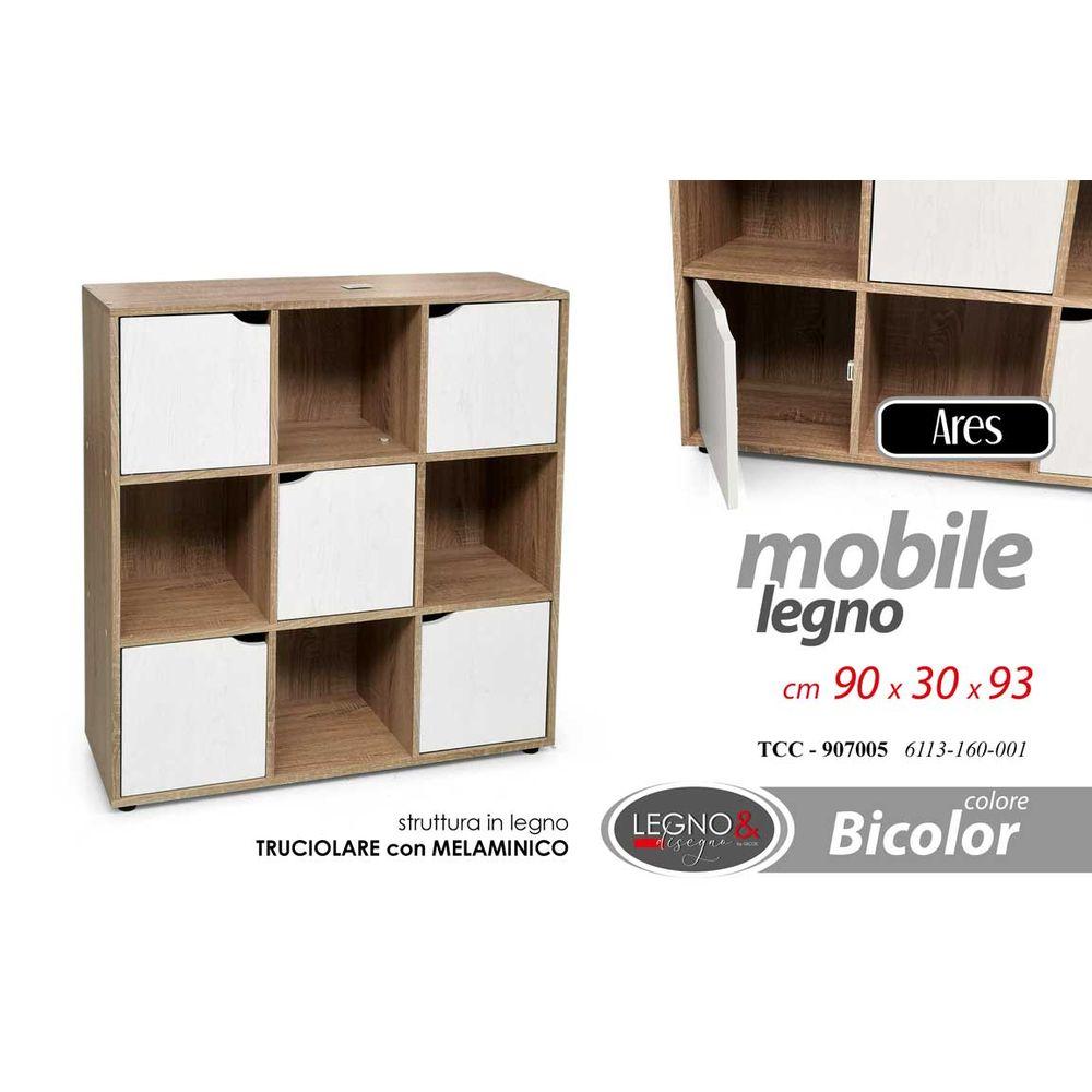 Tcc/Librer Bco/Leg 90*30*93 6113-160-001 - Bianco - Librerie | Mikasa