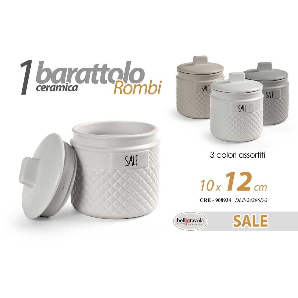 Cre/Barat.Sale Romb.As 10*12 Dlp24296E-2 - Bianco - Barattoli & Biscottiere | Mikasa