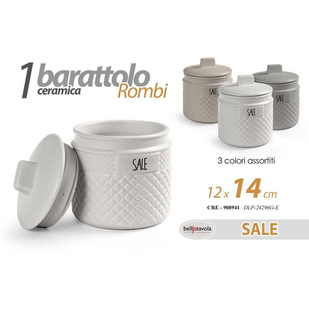 Cre/Barat.Sale Romb.As 12*14 Dlp24296G-E - Bianco - Barattoli & Biscottiere | Mikasa