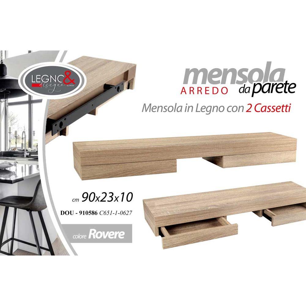 Dou/Mensol 2Cas.Rov 90*23*10 C651-1-0627 - Mensole, Scaffali & Ripiani | Mikasa