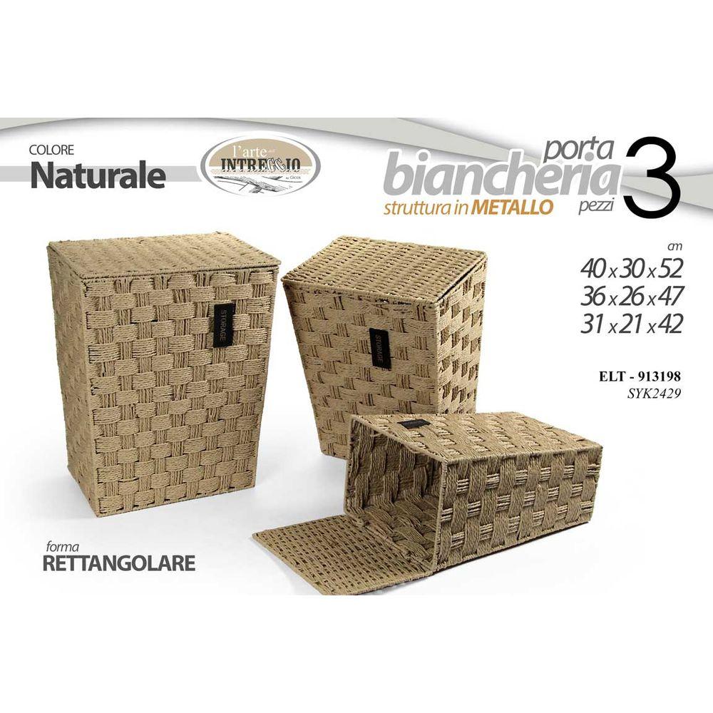 Edt/Cesta P.Biancheria Rettangolare 31*21*42Cm 920745 Syk2429
