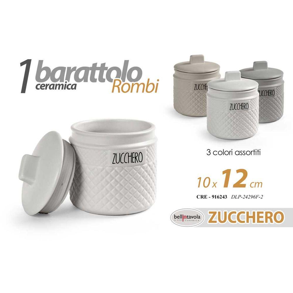 Cre/Barat.Zucc.Romb.As 10*12 Dlp24296F-2 - Bianco - Barattoli & Biscottiere | Mikasa