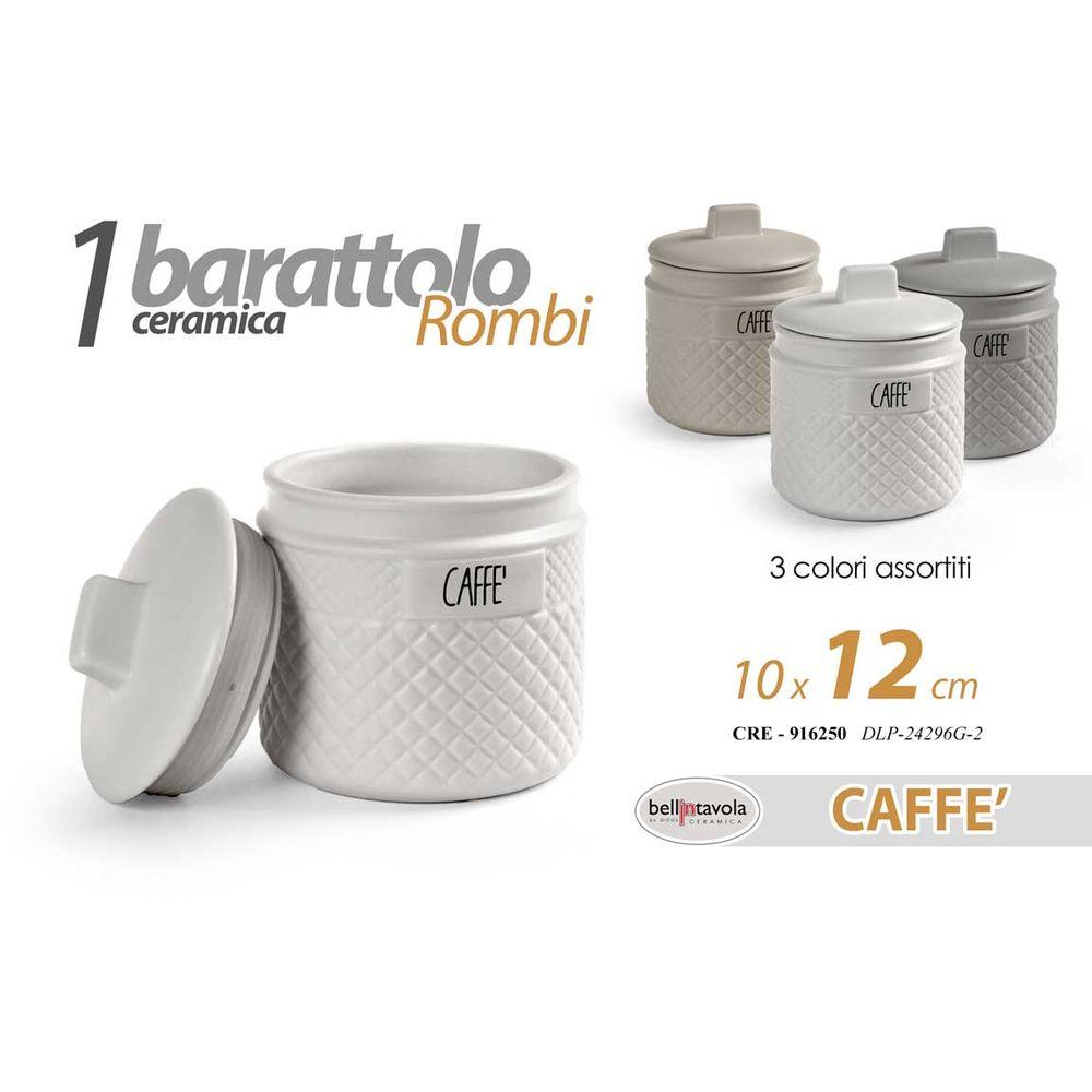 Cre/Bar.Caffe Romb.Ass 10*12 Dlp24296G-2 - Assortito - Barattoli & Biscottiere | Mikasa