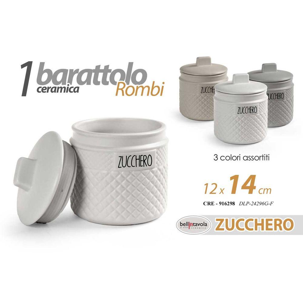 Cre/Barat.Zucc.Romb.As 12*14 Dlp24296G-F - Bianco - Barattoli & Biscottiere | Mikasa