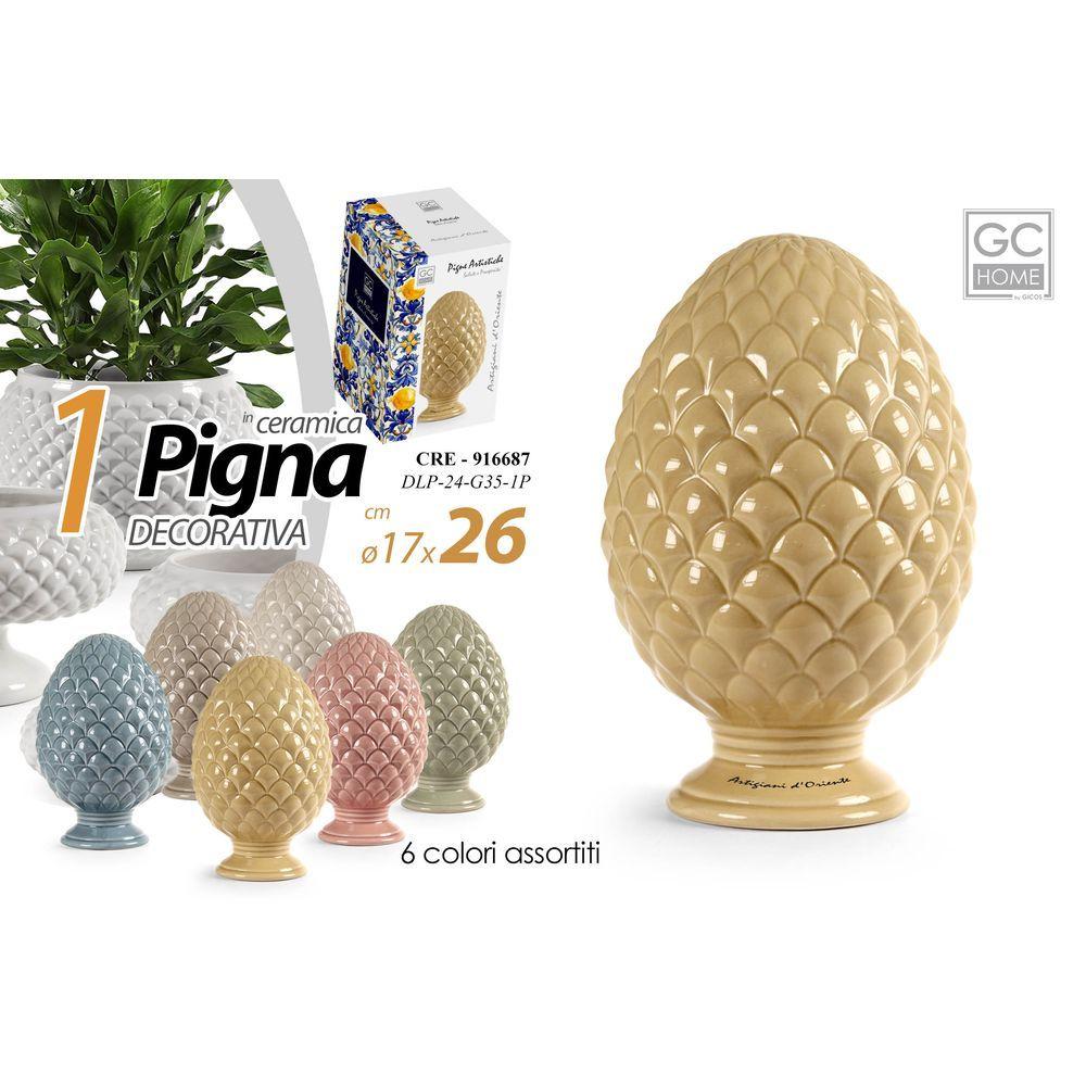 Cre/Pigna Ass 17*17*26 Dlp24G35-1P - Ceramica Assortito - Pigne | Mikasa