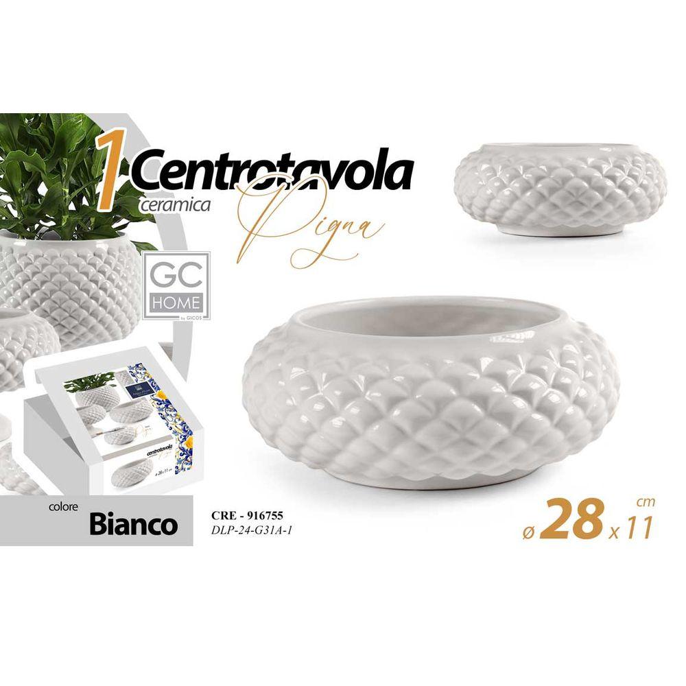 Cre/Centro Bco Pigna 28*11   Dlp24G31A-1 - Bianco - Centrini | Mikasa