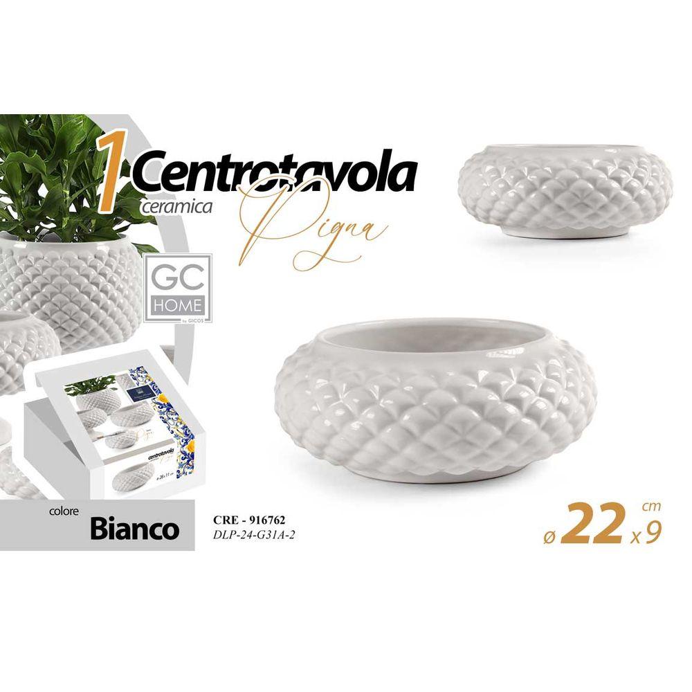 Cre/Centro Bco Pigna 22*9    Dlp24G31A-2 - Bianco - Centrini | Mikasa