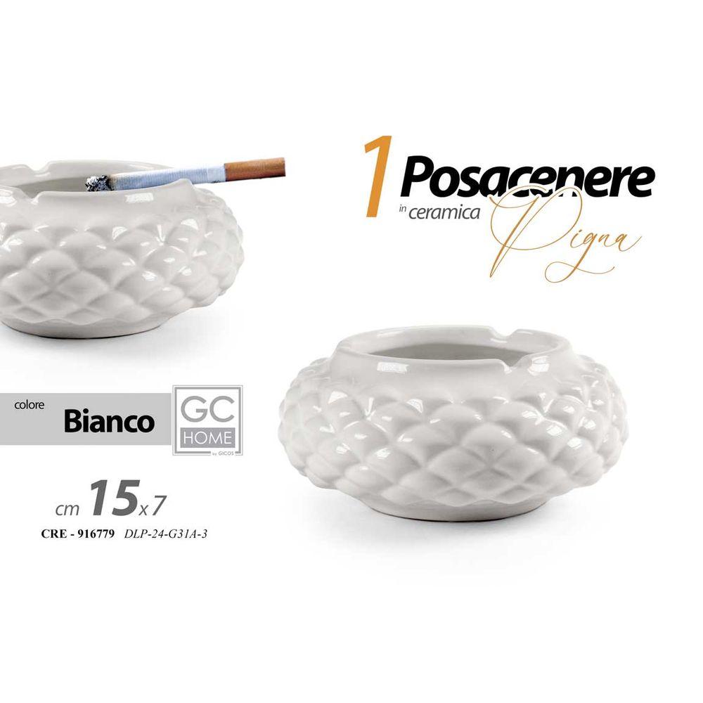 Cre/Posacenere Pign Bco 15*7 Dlp24G31A-3 - Bianco - Posacenere | Mikasa