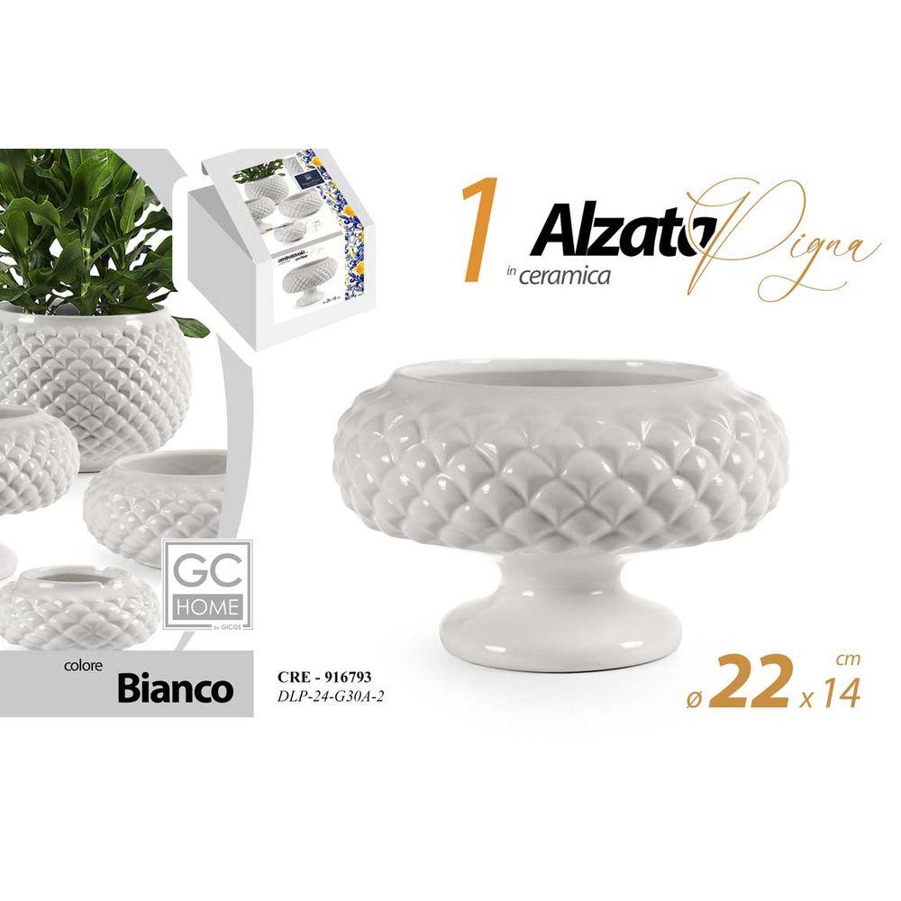 Cre/Alzata Bca Pigna 22*14   Dlp24G30A-2 - Bianco - Centrini | Mikasa