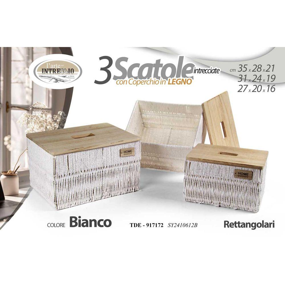 Tde/Scatola Bianca Rettangolare 35*28*21CM 923623 y2410612B