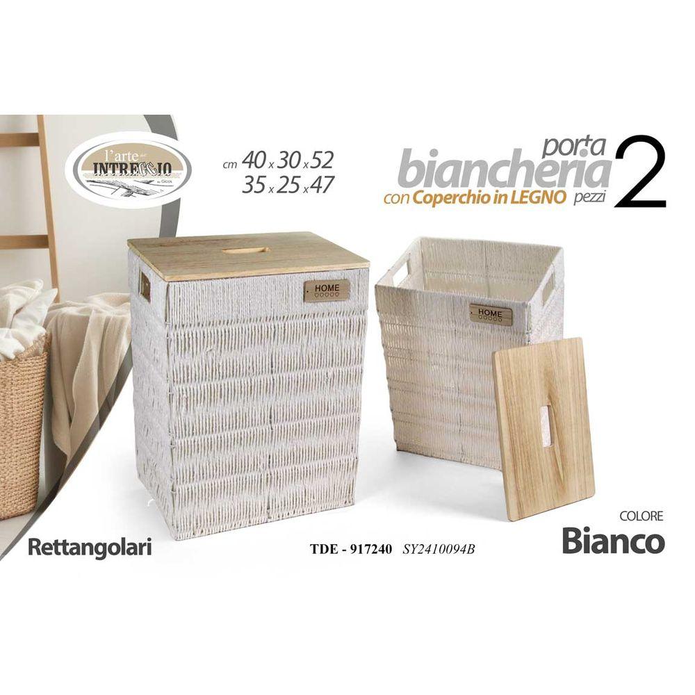 Tde/Cesta Piccola 35*25*47Cm bianca Cwj3024112L