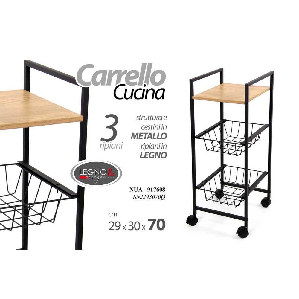 Nua/Carrello Cuc.3R 29*30*70 Snj293070Q3