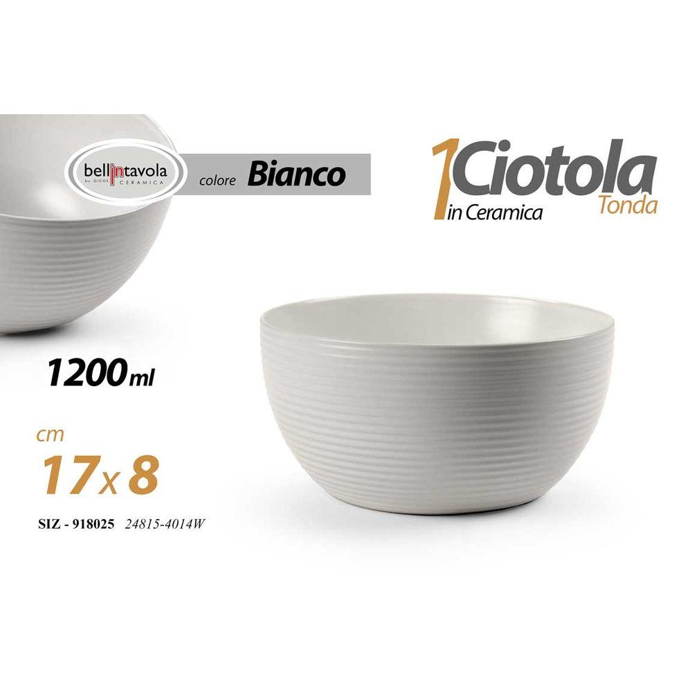 Siz/Ciotola Bianca 1200 17*8 24815-4014W