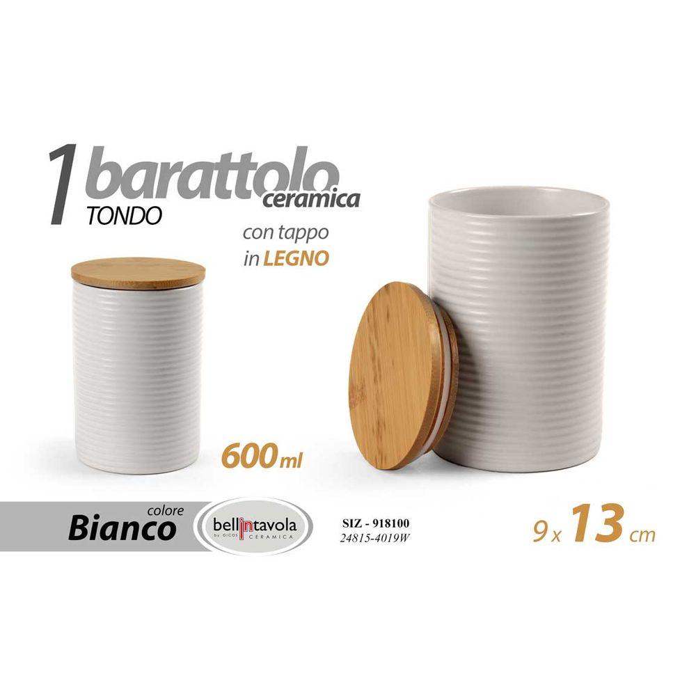 Siz/Barattolo Bco 600Ml 9*13 24815-4019W