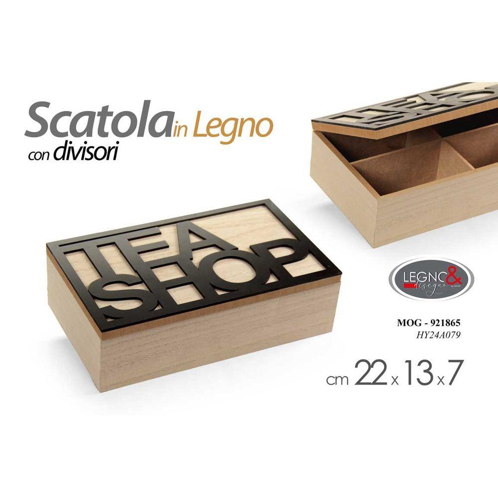 Mog/Scatola Tea Mdf Marr 22*13 Hy24B079 - MDF - Porta The | Mikasa