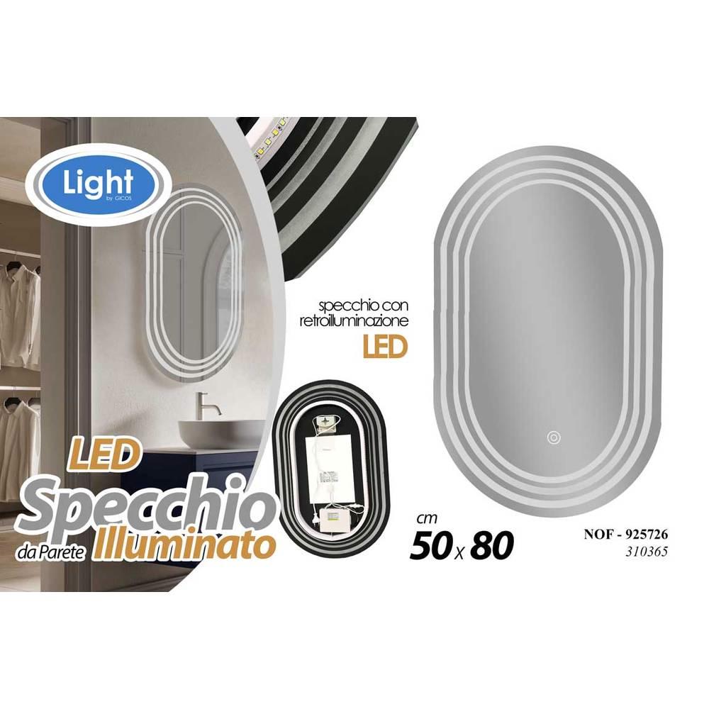 Nof/Specchio Led Ovale 50*80*2 310365