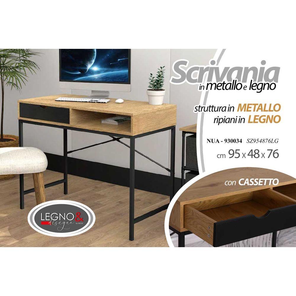 Nua/Scrivania 95*48*76Cm     Sz954876Lg8 - Scrivanie | Mikasa
