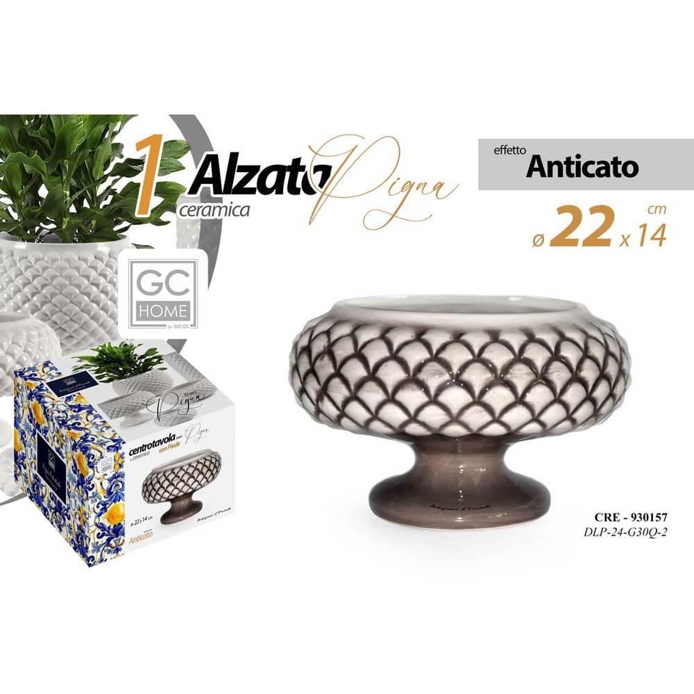 Cre/Alzata Pigna Antic 22*14 Dlp24G30Q-2 - Centrini | Mikasa
